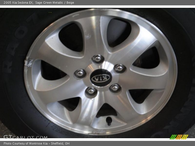 Sage Green Metallic / Beige 2005 Kia Sedona EX