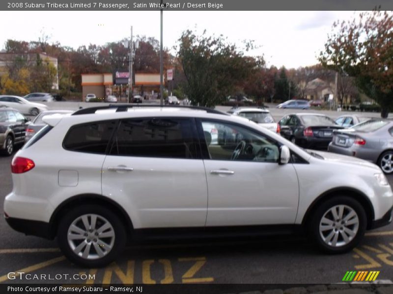 Satin White Pearl / Desert Beige 2008 Subaru Tribeca Limited 7 Passenger