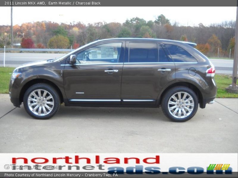 Earth Metallic / Charcoal Black 2011 Lincoln MKX AWD
