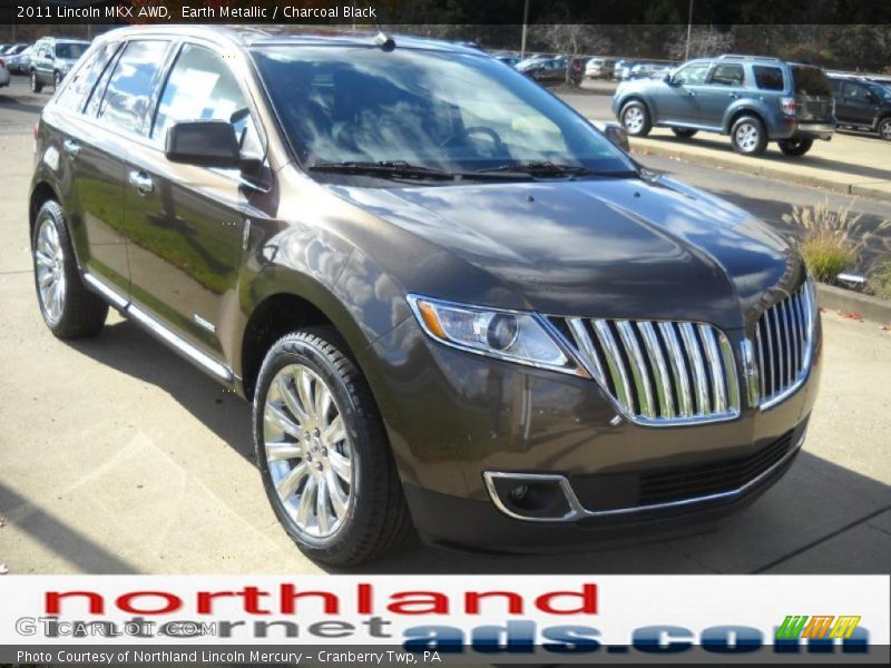 Earth Metallic / Charcoal Black 2011 Lincoln MKX AWD