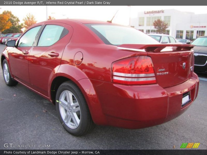 Inferno Red Crystal Pearl / Dark Slate Gray 2010 Dodge Avenger R/T