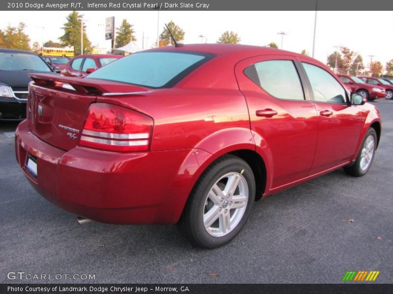 Inferno Red Crystal Pearl / Dark Slate Gray 2010 Dodge Avenger R/T