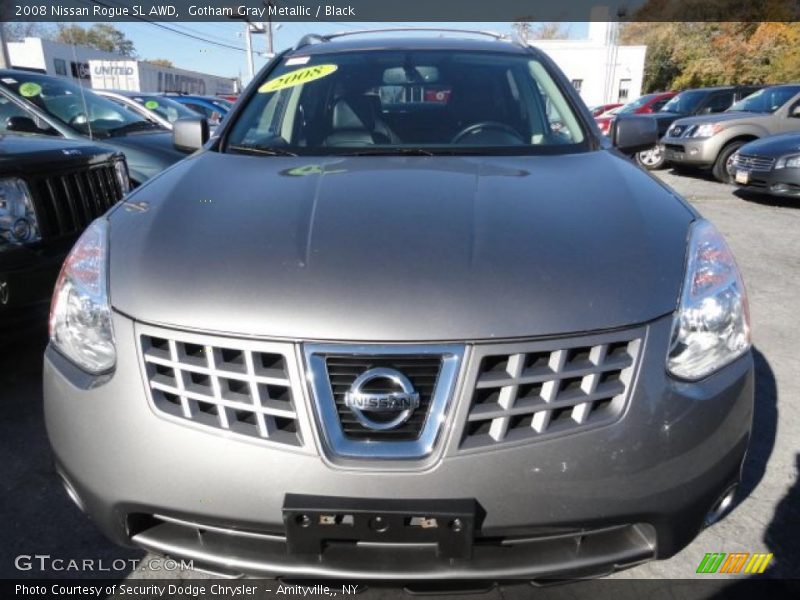 Gotham Gray Metallic / Black 2008 Nissan Rogue SL AWD