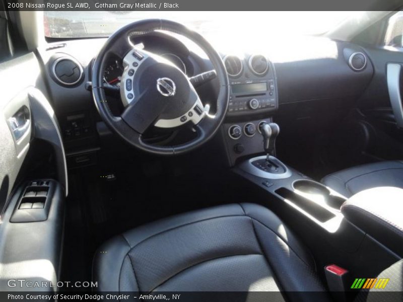 Gotham Gray Metallic / Black 2008 Nissan Rogue SL AWD