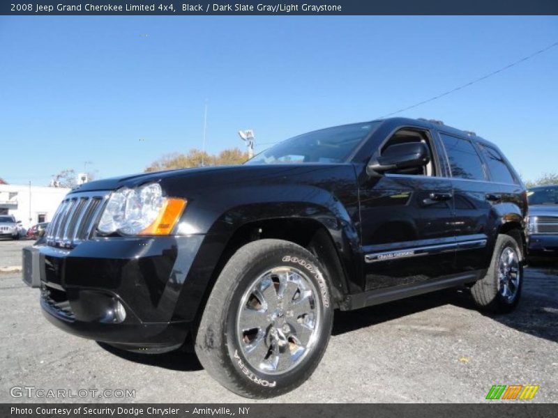 Black / Dark Slate Gray/Light Graystone 2008 Jeep Grand Cherokee Limited 4x4