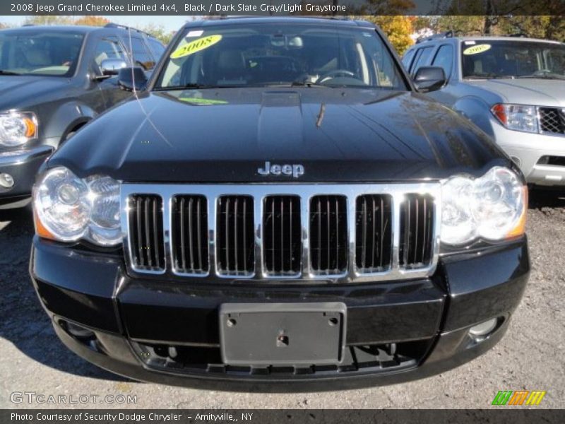 Black / Dark Slate Gray/Light Graystone 2008 Jeep Grand Cherokee Limited 4x4