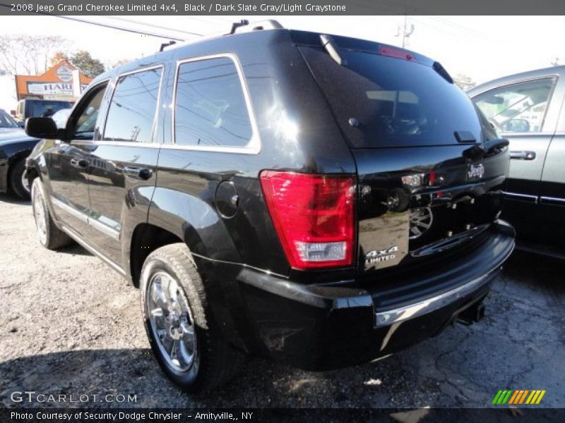 Black / Dark Slate Gray/Light Graystone 2008 Jeep Grand Cherokee Limited 4x4