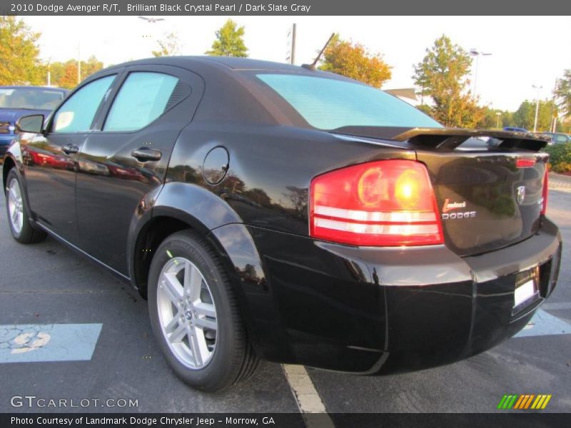 Brilliant Black Crystal Pearl / Dark Slate Gray 2010 Dodge Avenger R/T