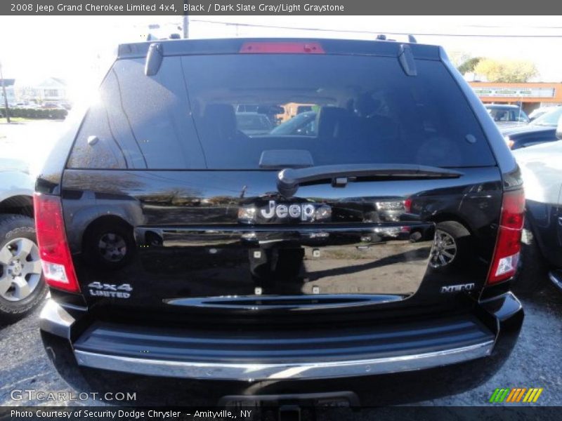 Black / Dark Slate Gray/Light Graystone 2008 Jeep Grand Cherokee Limited 4x4