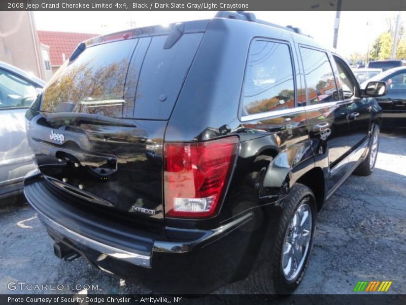 Black / Dark Slate Gray/Light Graystone 2008 Jeep Grand Cherokee Limited 4x4