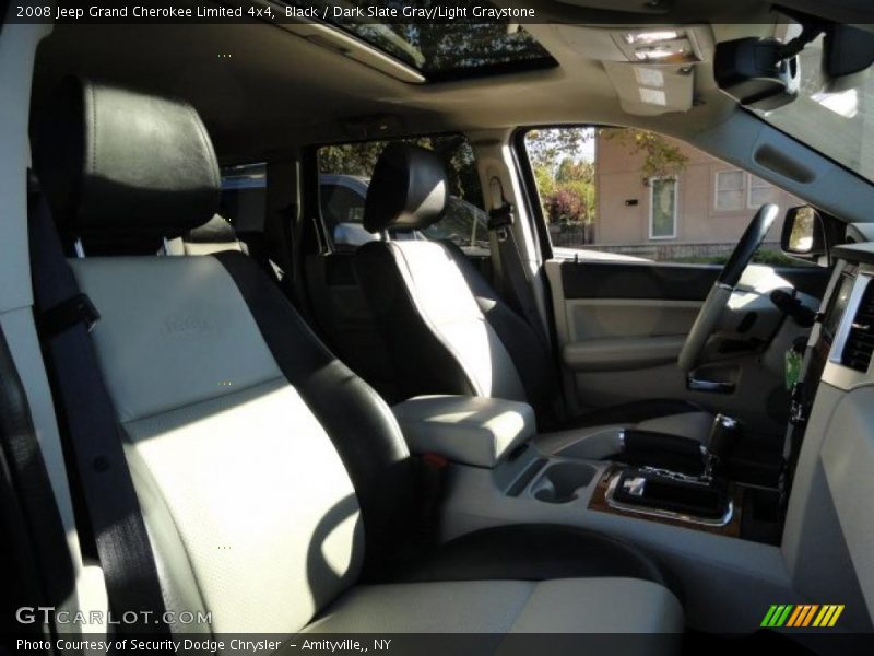 Black / Dark Slate Gray/Light Graystone 2008 Jeep Grand Cherokee Limited 4x4