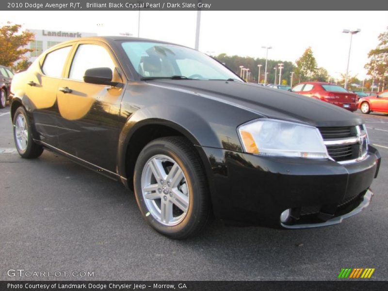 Brilliant Black Crystal Pearl / Dark Slate Gray 2010 Dodge Avenger R/T