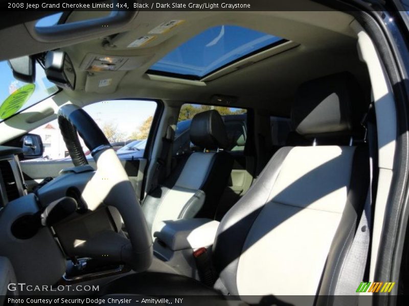Black / Dark Slate Gray/Light Graystone 2008 Jeep Grand Cherokee Limited 4x4