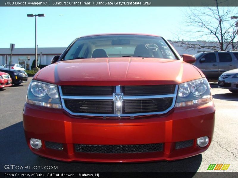 Sunburst Orange Pearl / Dark Slate Gray/Light Slate Gray 2008 Dodge Avenger R/T