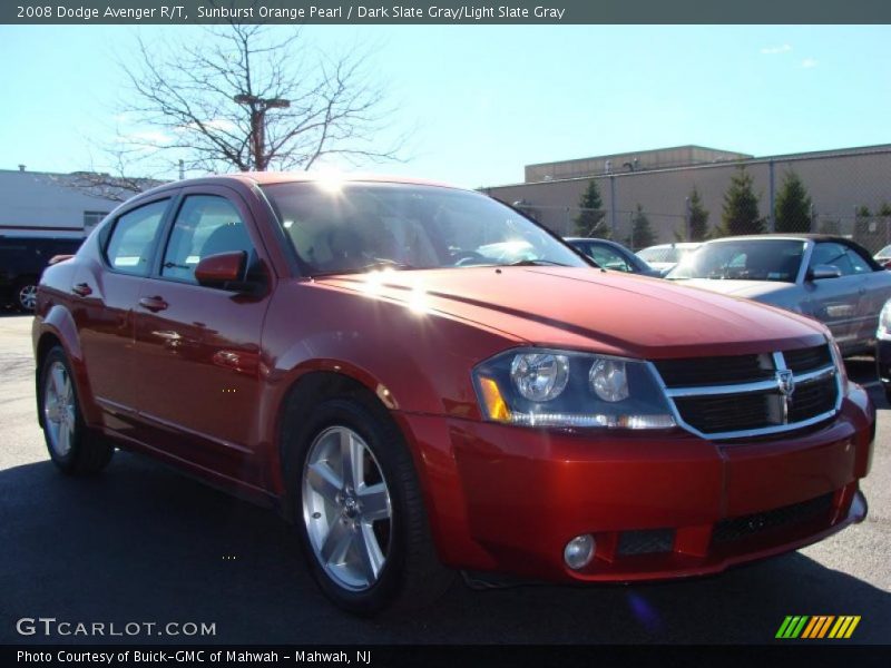 Sunburst Orange Pearl / Dark Slate Gray/Light Slate Gray 2008 Dodge Avenger R/T