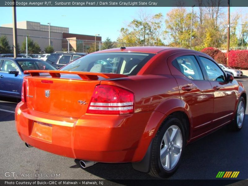 Sunburst Orange Pearl / Dark Slate Gray/Light Slate Gray 2008 Dodge Avenger R/T