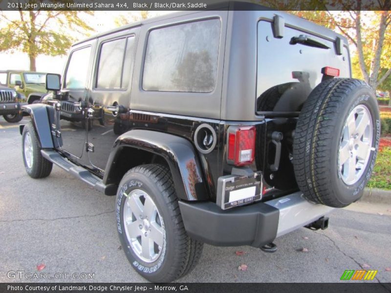 Black / Black/Dark Saddle 2011 Jeep Wrangler Unlimited Sahara 4x4