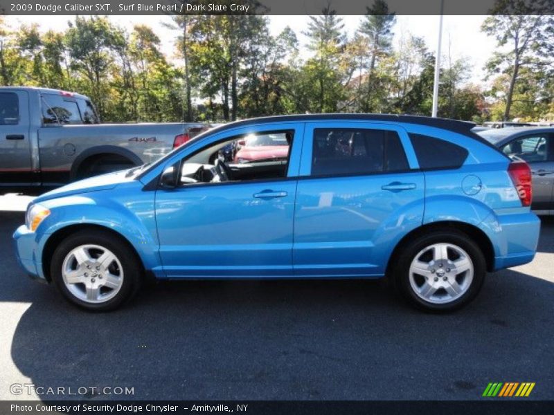 Surf Blue Pearl / Dark Slate Gray 2009 Dodge Caliber SXT