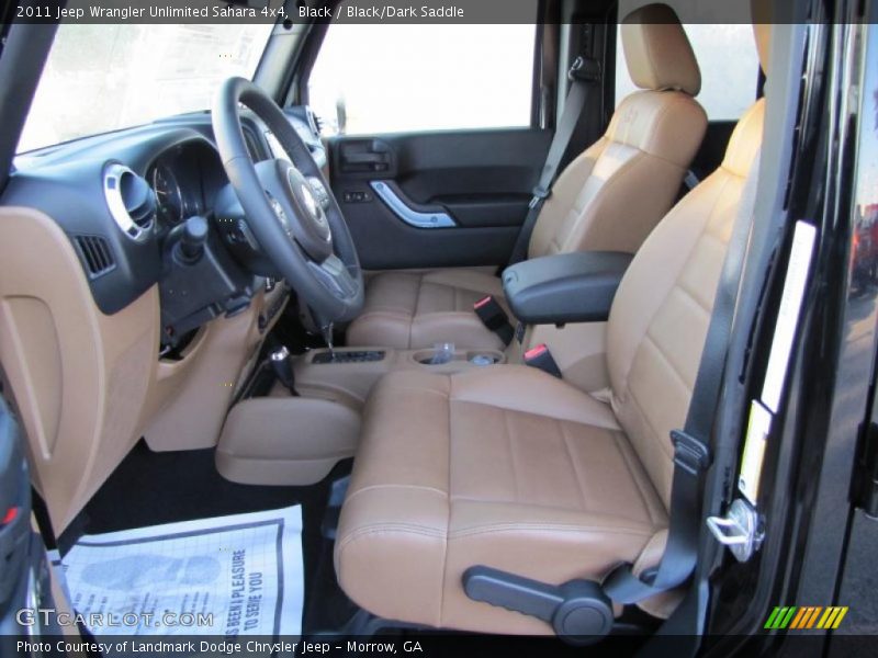  2011 Wrangler Unlimited Sahara 4x4 Black/Dark Saddle Interior