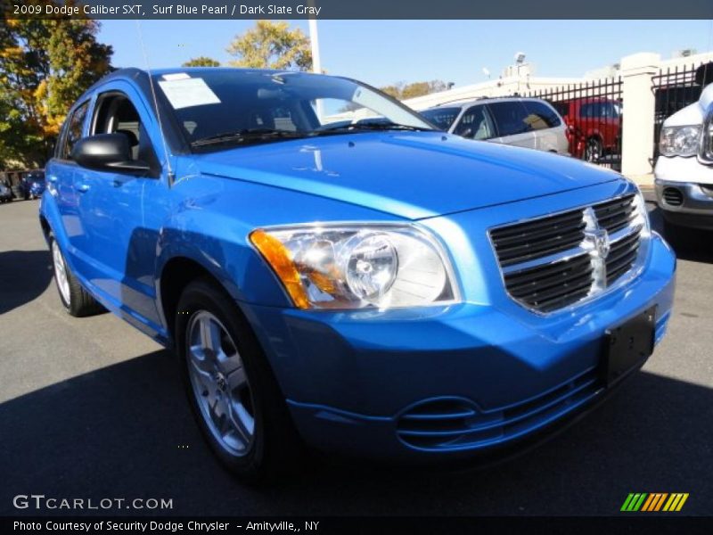 Surf Blue Pearl / Dark Slate Gray 2009 Dodge Caliber SXT