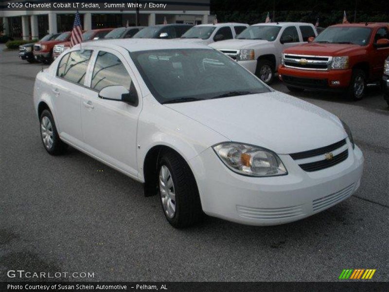 Summit White / Ebony 2009 Chevrolet Cobalt LT Sedan