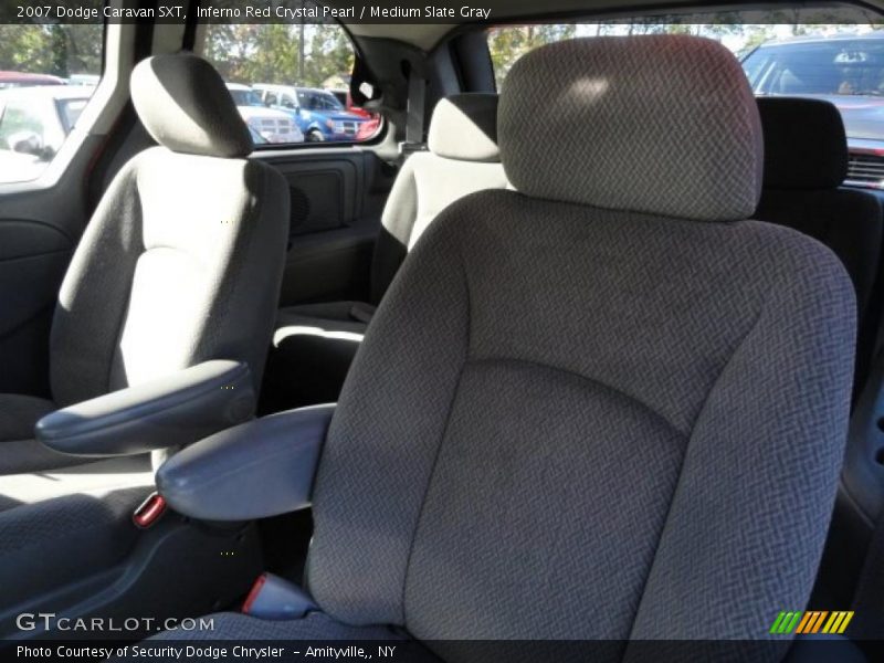 Inferno Red Crystal Pearl / Medium Slate Gray 2007 Dodge Caravan SXT