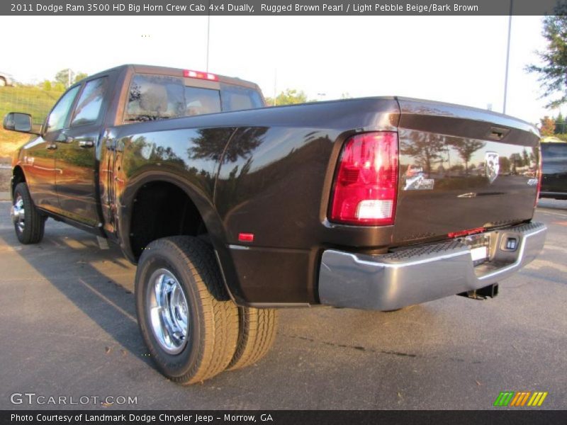 Rugged Brown Pearl / Light Pebble Beige/Bark Brown 2011 Dodge Ram 3500 HD Big Horn Crew Cab 4x4 Dually
