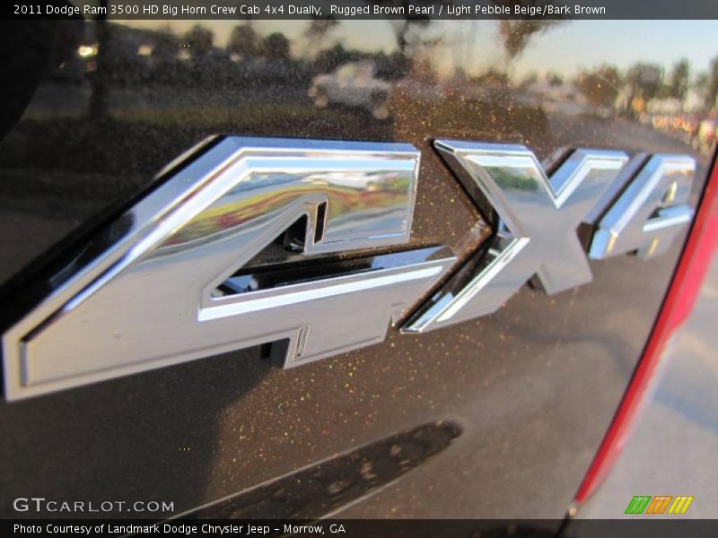 Rugged Brown Pearl / Light Pebble Beige/Bark Brown 2011 Dodge Ram 3500 HD Big Horn Crew Cab 4x4 Dually