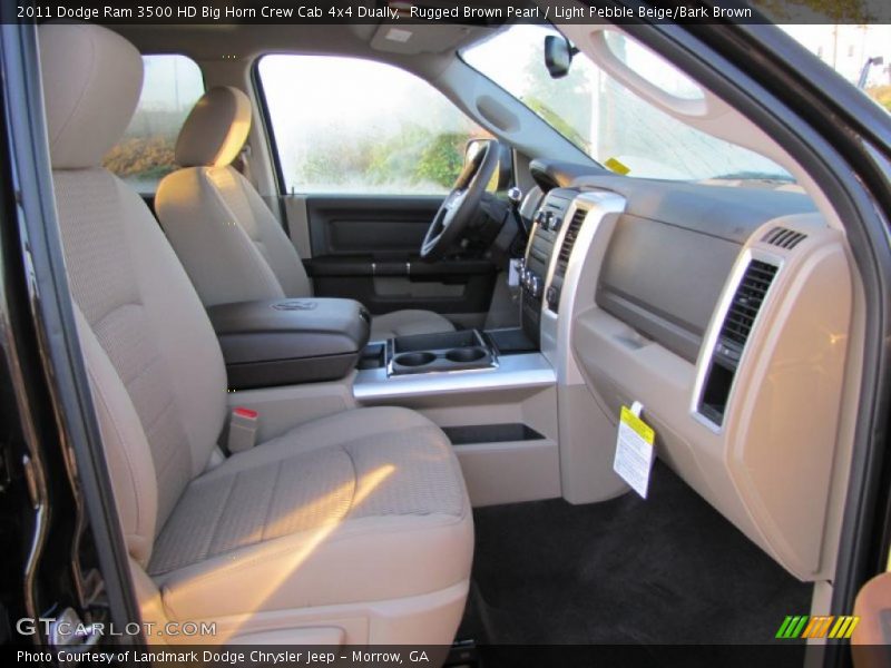Rugged Brown Pearl / Light Pebble Beige/Bark Brown 2011 Dodge Ram 3500 HD Big Horn Crew Cab 4x4 Dually
