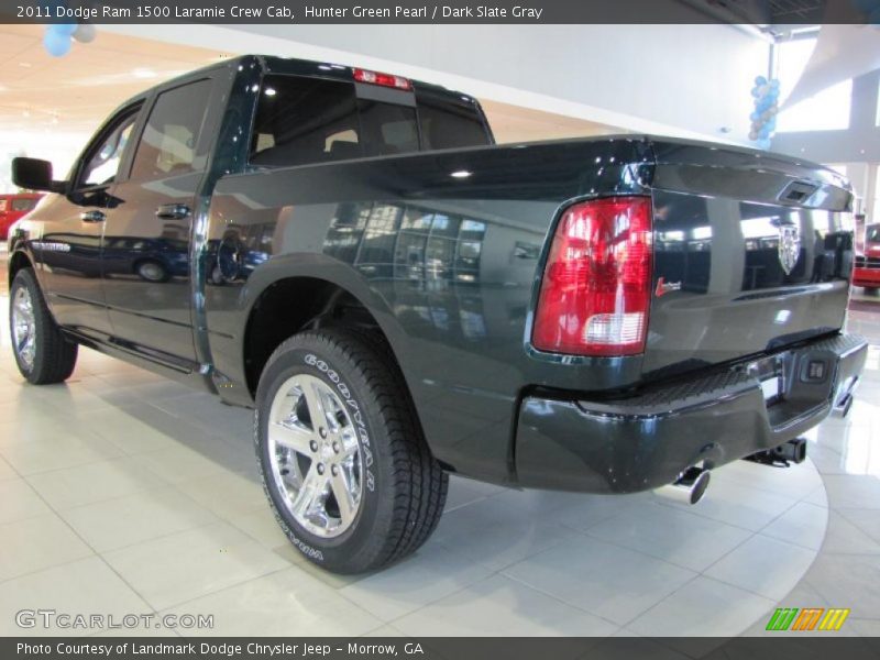  2011 Ram 1500 Laramie Crew Cab Hunter Green Pearl