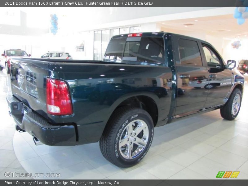 Hunter Green Pearl / Dark Slate Gray 2011 Dodge Ram 1500 Laramie Crew Cab