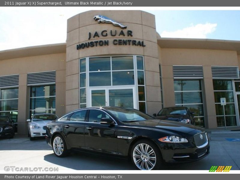 Ultimate Black Metallic / Jet Black/Ivory 2011 Jaguar XJ XJ Supercharged