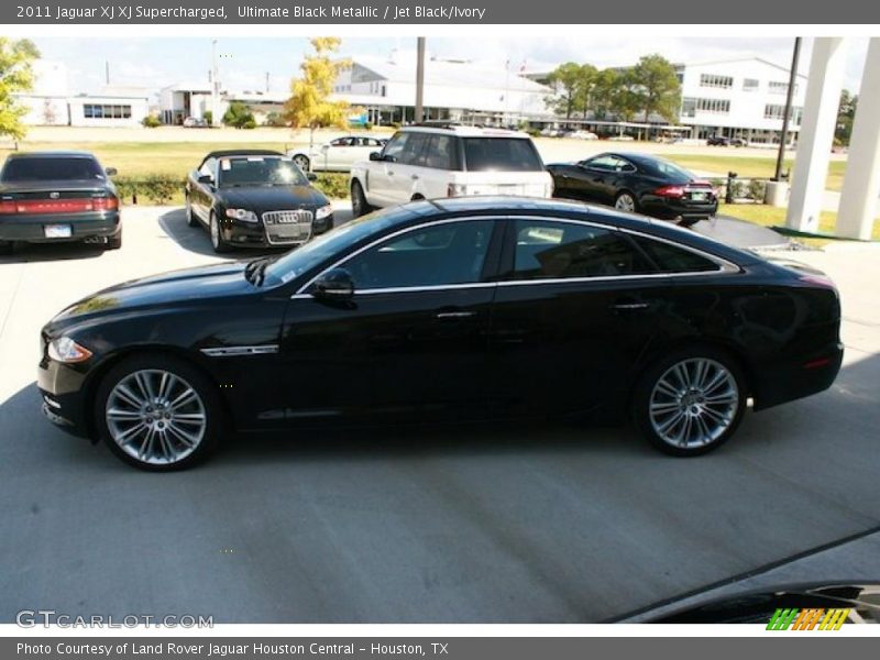 Ultimate Black Metallic / Jet Black/Ivory 2011 Jaguar XJ XJ Supercharged