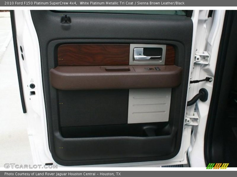 White Platinum Metallic Tri Coat / Sienna Brown Leather/Black 2010 Ford F150 Platinum SuperCrew 4x4