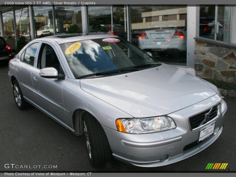 Silver Metallic / Graphite 2009 Volvo S60 2.5T AWD