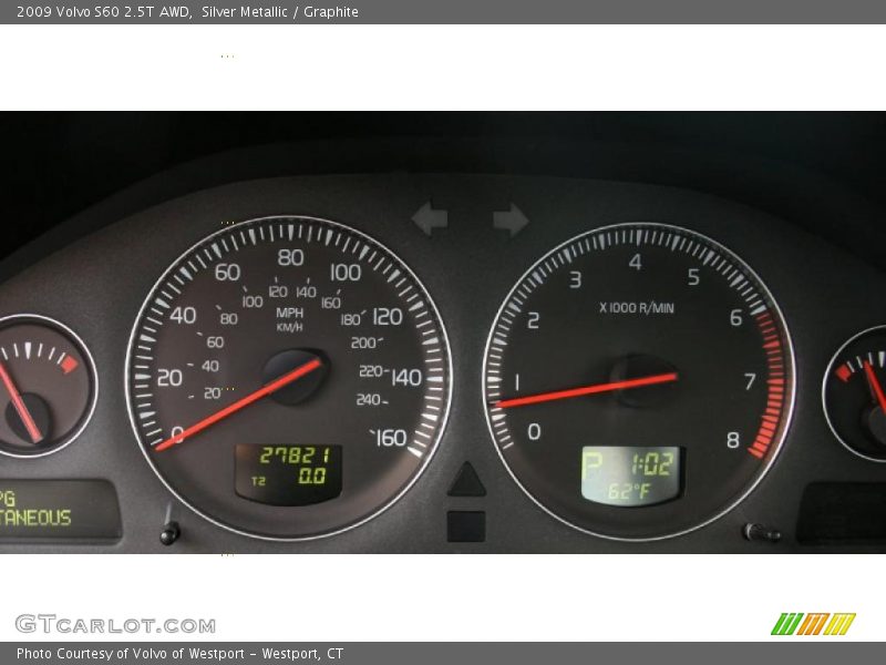  2009 S60 2.5T AWD 2.5T AWD Gauges