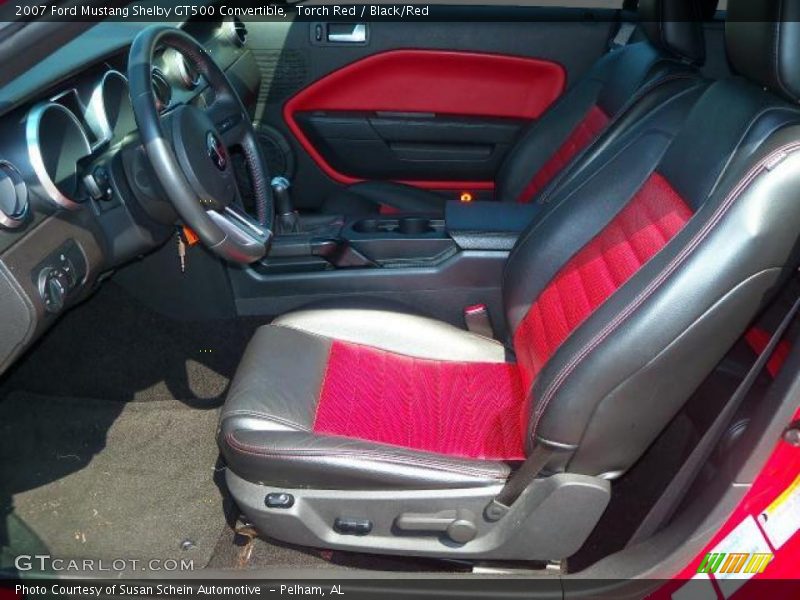  2007 Mustang Shelby GT500 Convertible Black/Red Interior