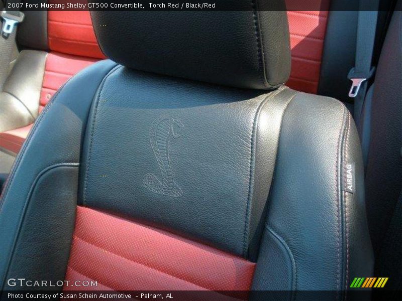  2007 Mustang Shelby GT500 Convertible Black/Red Interior