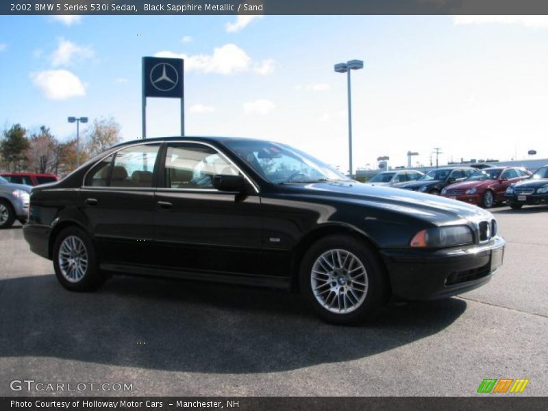 Black Sapphire Metallic / Sand 2002 BMW 5 Series 530i Sedan