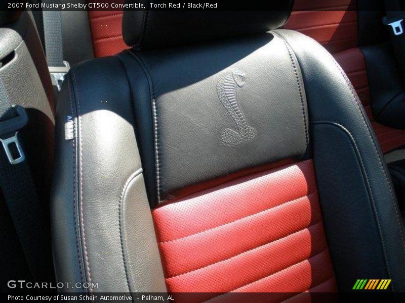  2007 Mustang Shelby GT500 Convertible Black/Red Interior