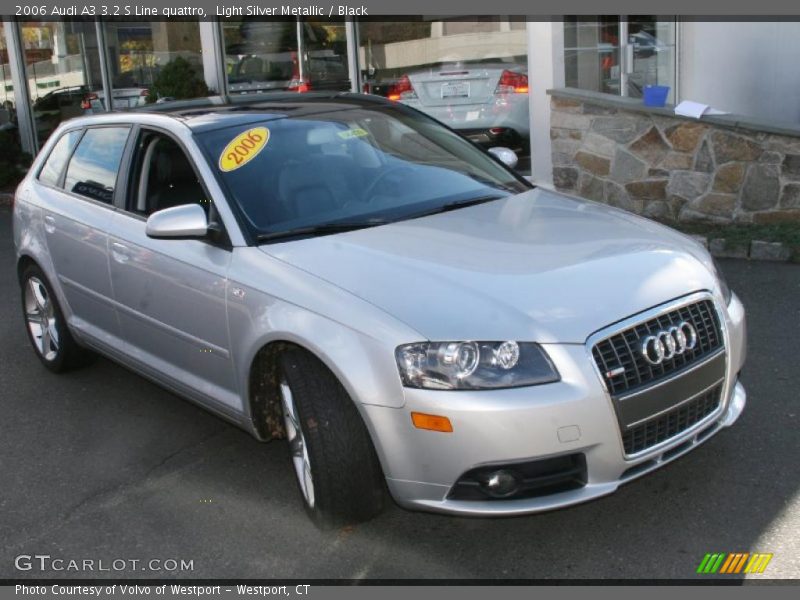 Light Silver Metallic / Black 2006 Audi A3 3.2 S Line quattro
