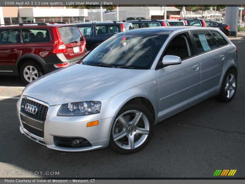 Light Silver Metallic / Black 2006 Audi A3 3.2 S Line quattro
