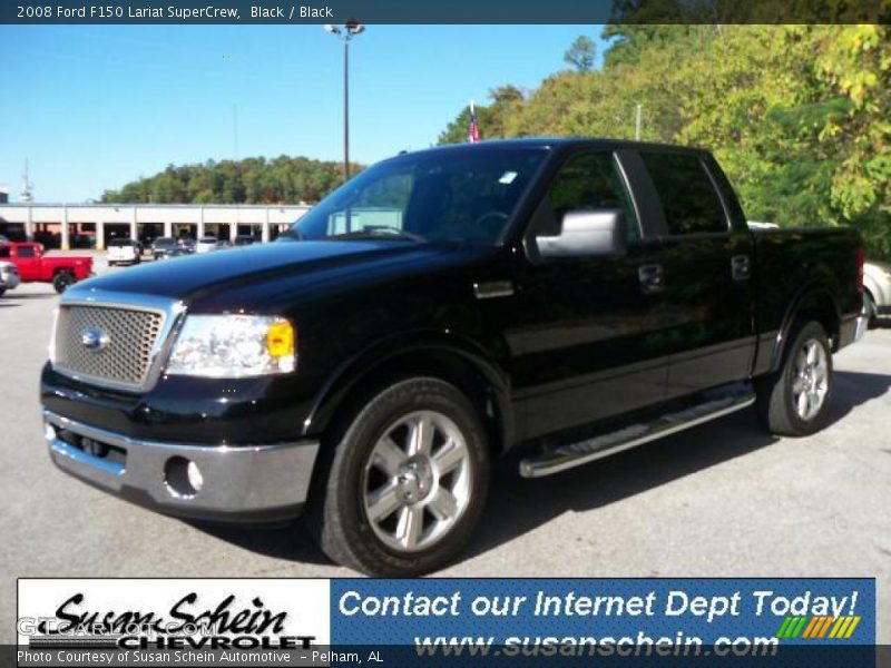 Black / Black 2008 Ford F150 Lariat SuperCrew