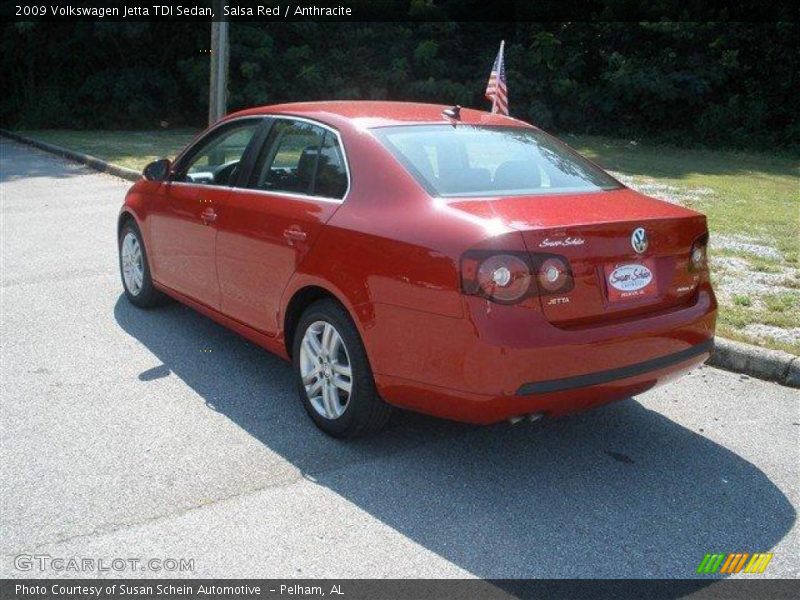 Salsa Red / Anthracite 2009 Volkswagen Jetta TDI Sedan