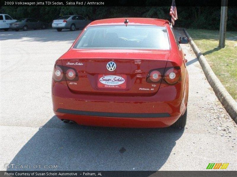 Salsa Red / Anthracite 2009 Volkswagen Jetta TDI Sedan