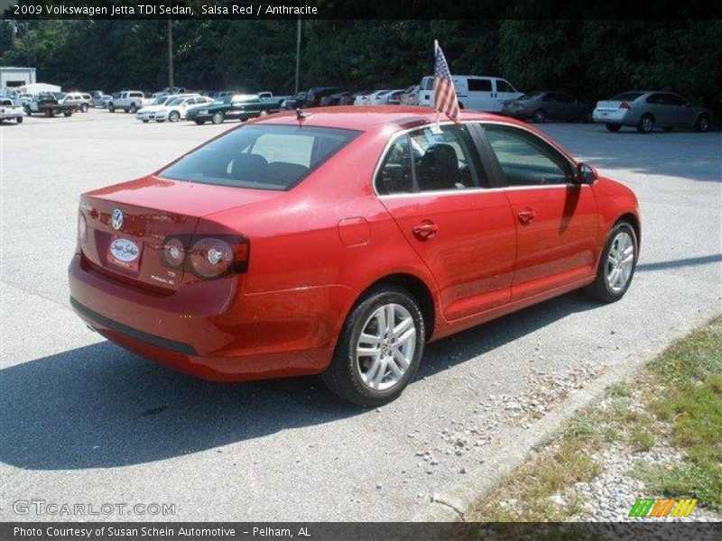 Salsa Red / Anthracite 2009 Volkswagen Jetta TDI Sedan