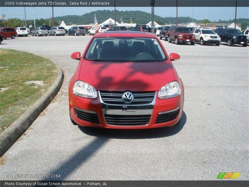 Salsa Red / Anthracite 2009 Volkswagen Jetta TDI Sedan