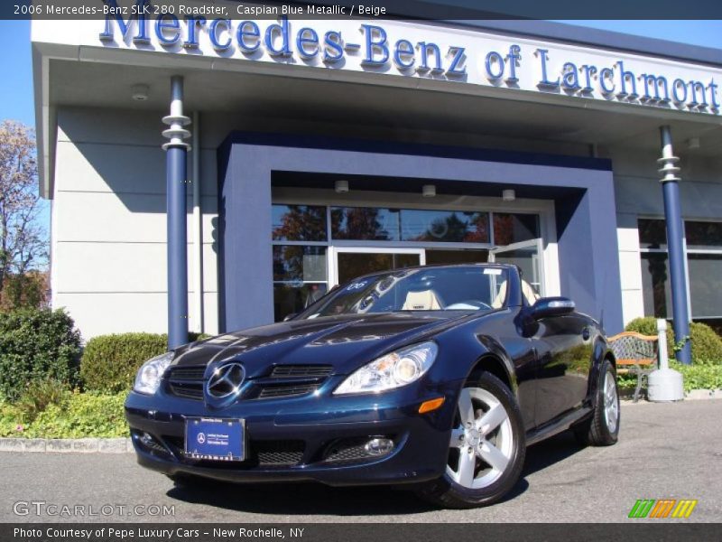 Caspian Blue Metallic / Beige 2006 Mercedes-Benz SLK 280 Roadster