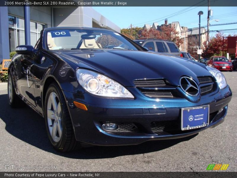 Caspian Blue Metallic / Beige 2006 Mercedes-Benz SLK 280 Roadster