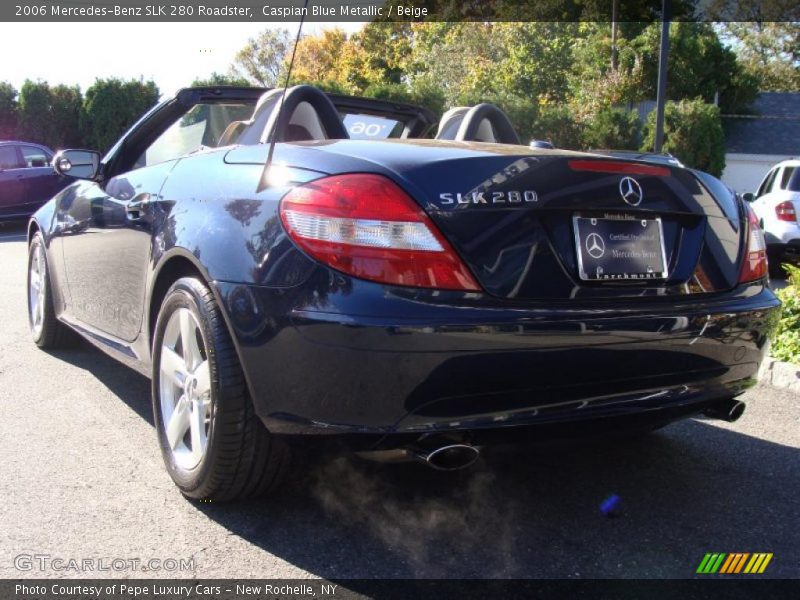 Caspian Blue Metallic / Beige 2006 Mercedes-Benz SLK 280 Roadster